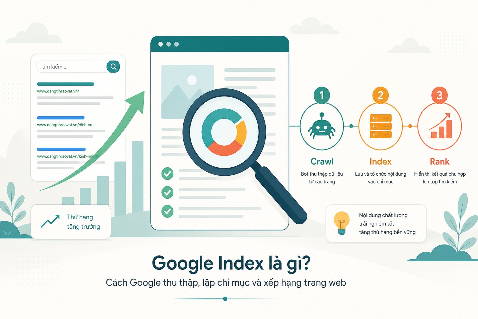 Làm gì để bài đăng sớm được Google lập chỉ mục?