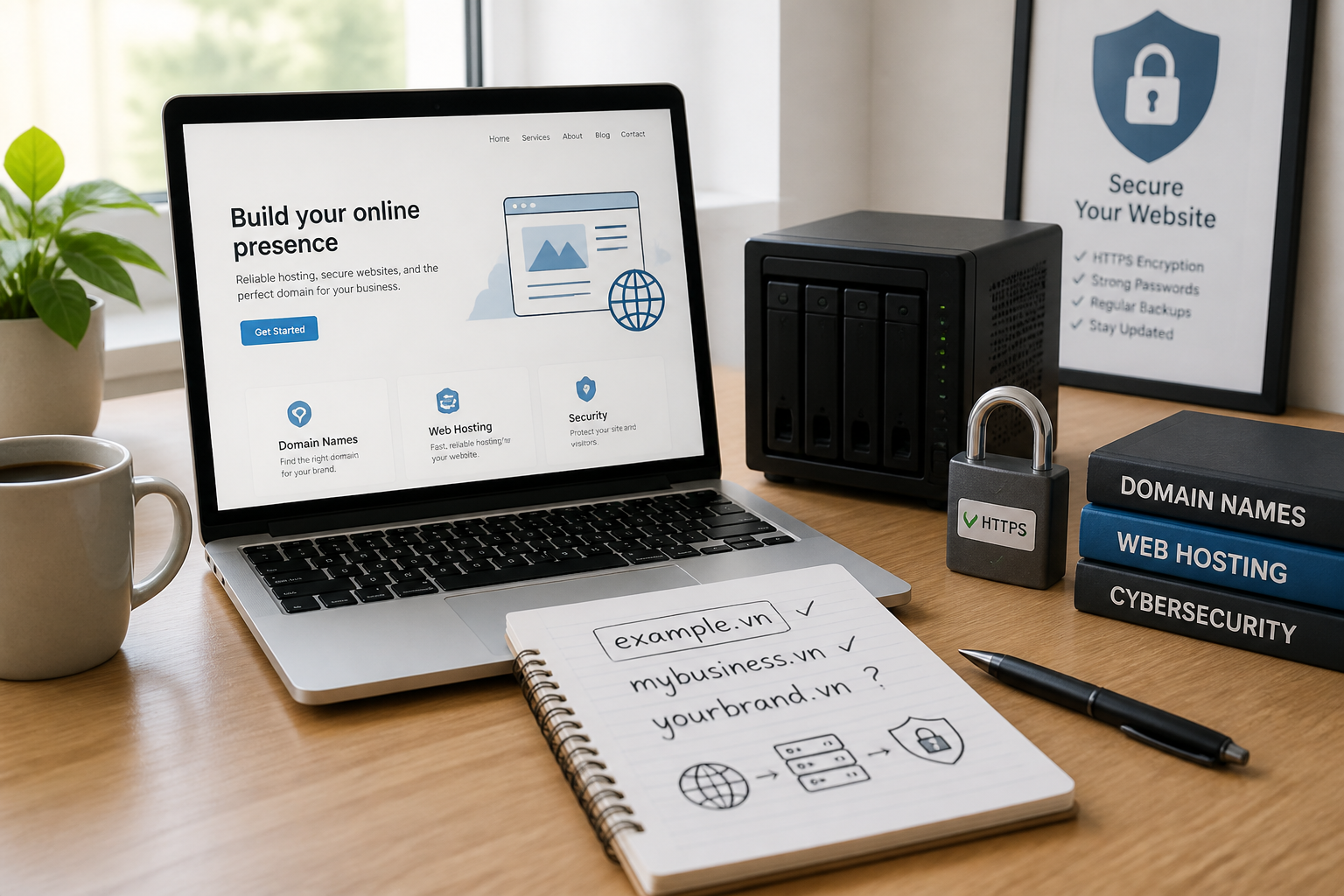 Tên miền là gì? Cách đặt tên miền SEO tốt, hosting, quản trị web & xử lý khi bị hack