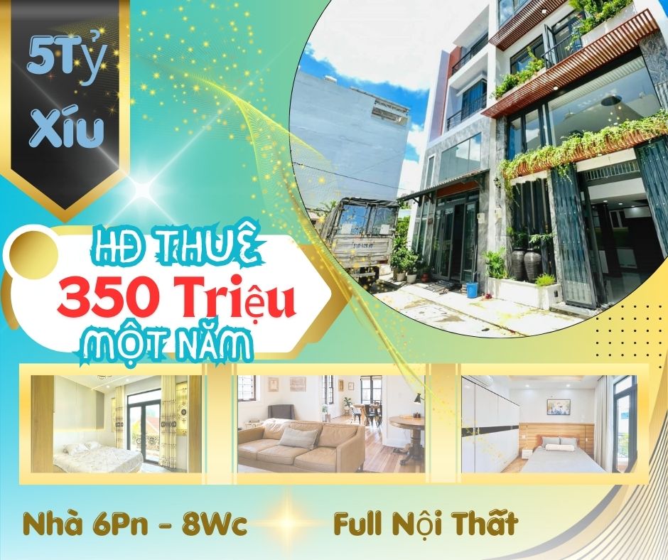 HĐ thuê 350triệu 1 năm,nhà 4 tầng 6Pn 5tỷ xíu gần trường ĐH Bách Khoa