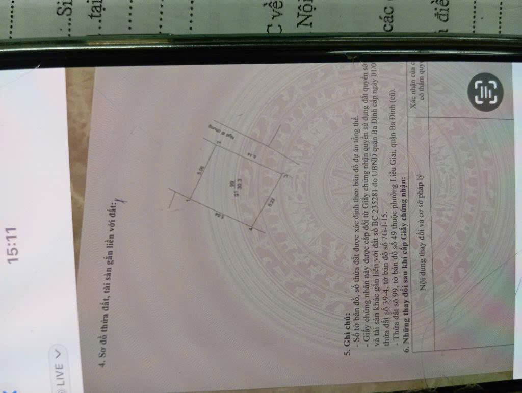 Đội Cấn – 31m², mặt tiền 6m, nhà 3 tầng 2 thoáng