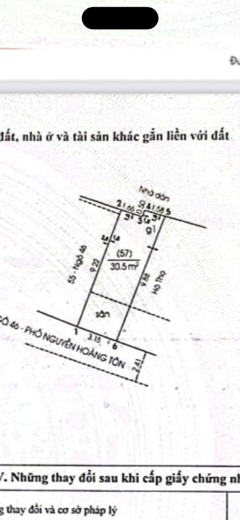 Bán nhà Nguyễn Hoàng Tôn – 31m² x 4 tầng, oto lùi tận cửa, giá chỉ 8 tỉ!