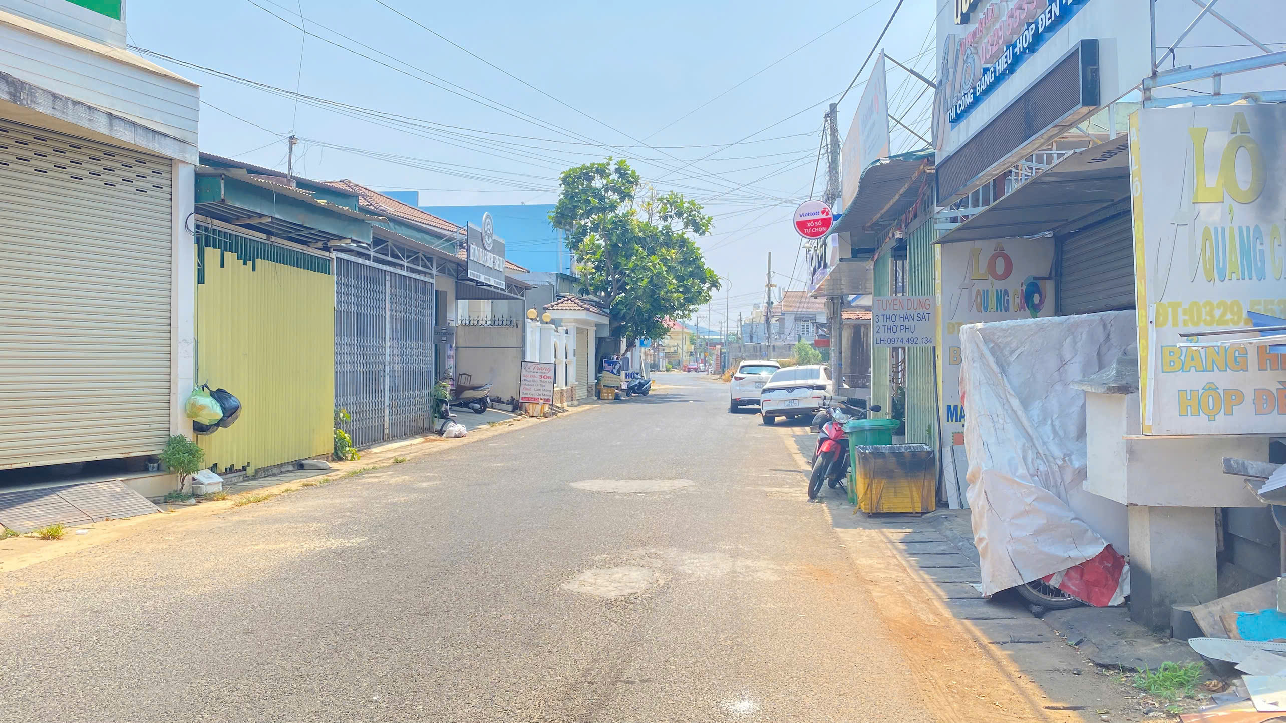 Mặt tiền phạm ngũ lão, trung tâm sầm uất của đức trọng, lâm đồng