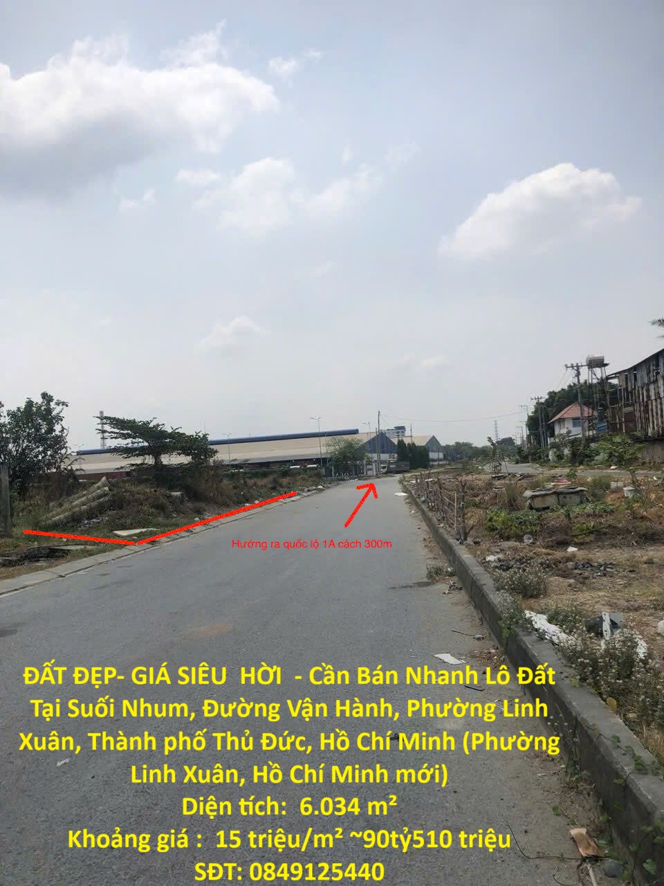 ĐẤT ĐẸP- GIÁ SIÊU  HỜI  - Cần Bán Nhanh Lô Đất Tại Suối Nhum, TP Thủ Đức , Giá
