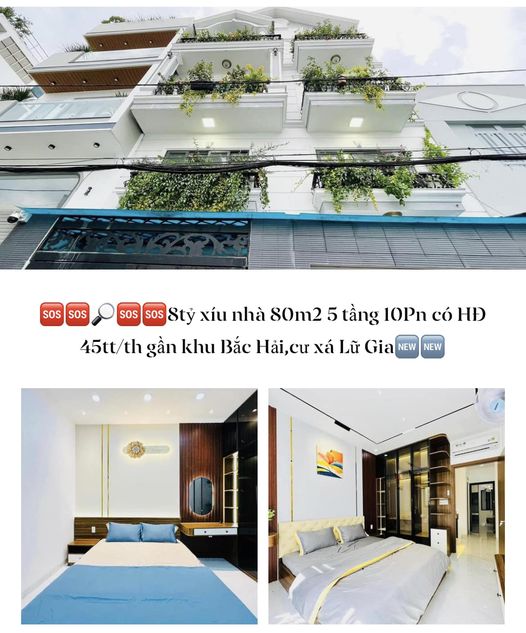 Nhà 80m2 dòng tiền 450tr mỗi năm cắt lỗ còn 8tỷ xíu gần CV Lê Thị Riêng