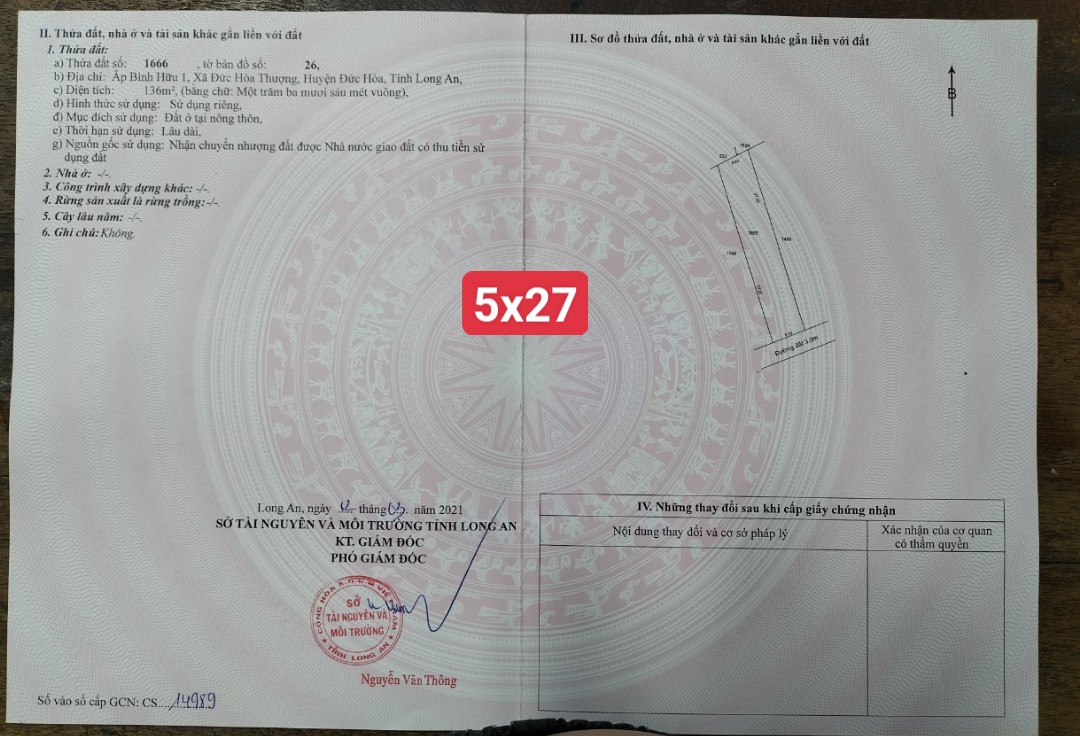 Bán nền thổ xây trọ cho thuê, 2 mặt tiền, SHR, KV dân cư đông,gần TT đức hòa