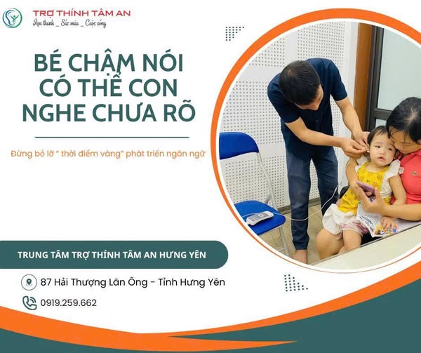 Bé chậm nói – có thể con nghe chưa rõ