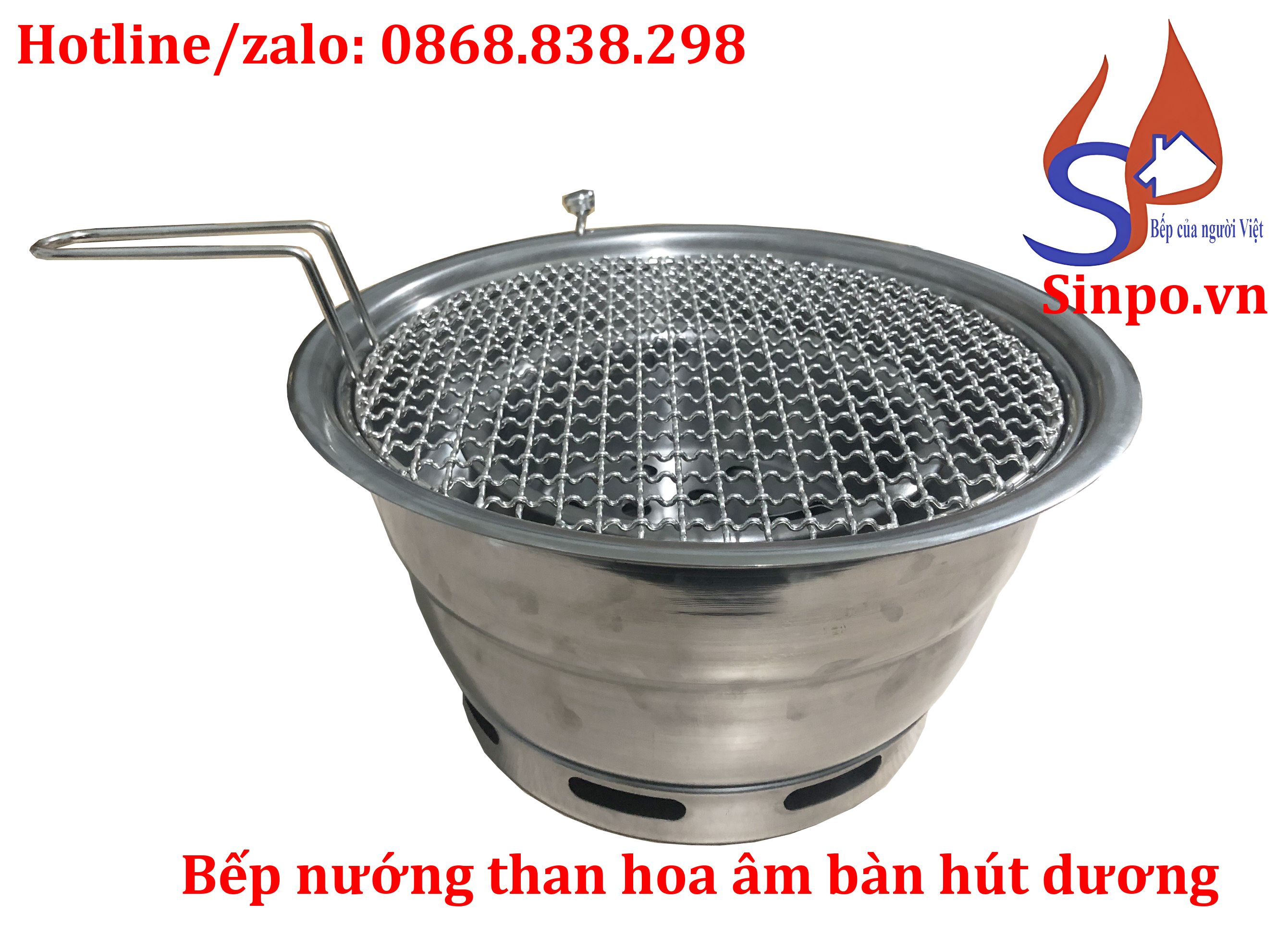 Bếp nướng than hoa không khói hút dương