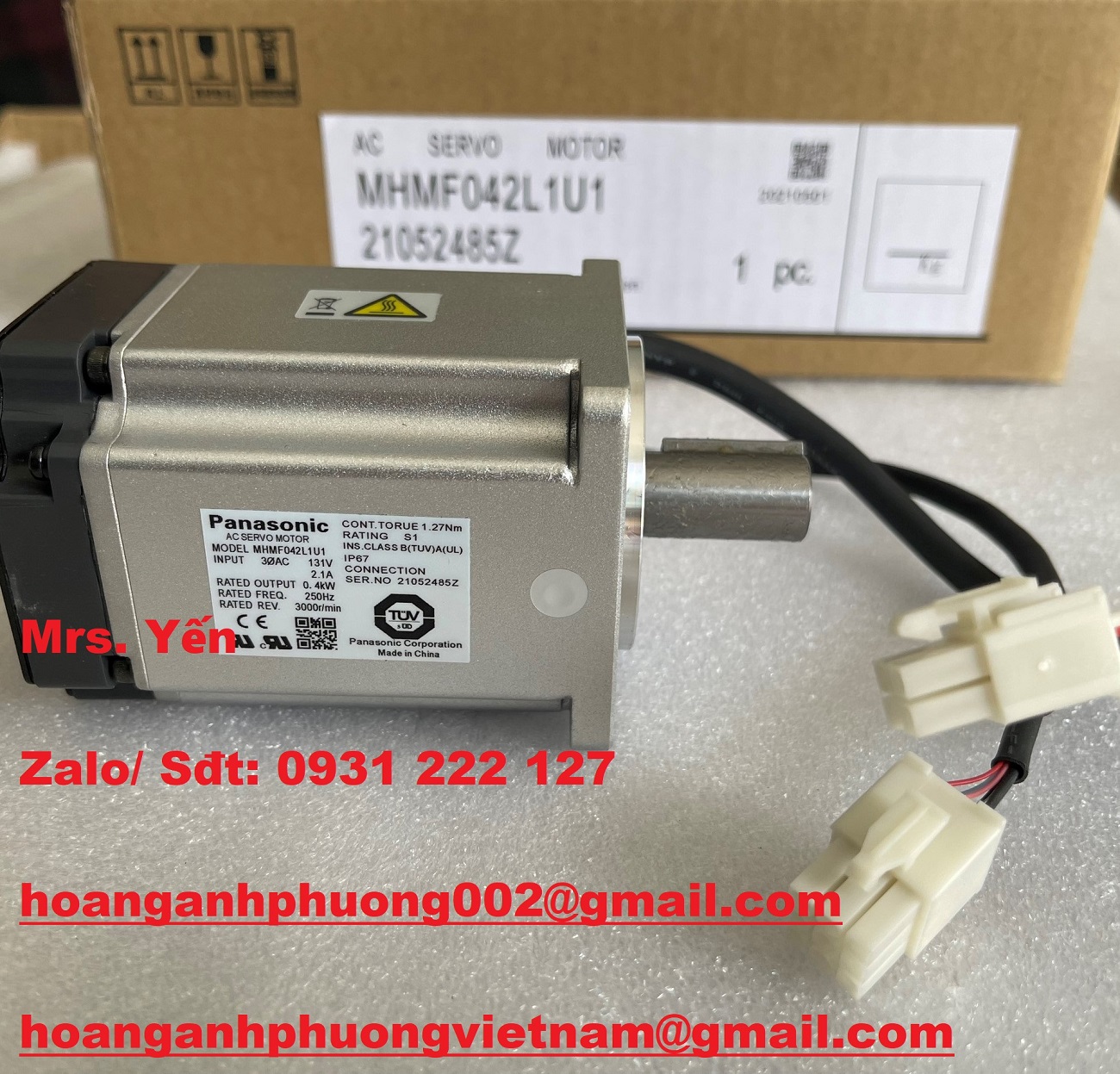 MHMF042L1U1 Động cơ 0.4kw Panasonic, Nhận báo giá trực tiếp