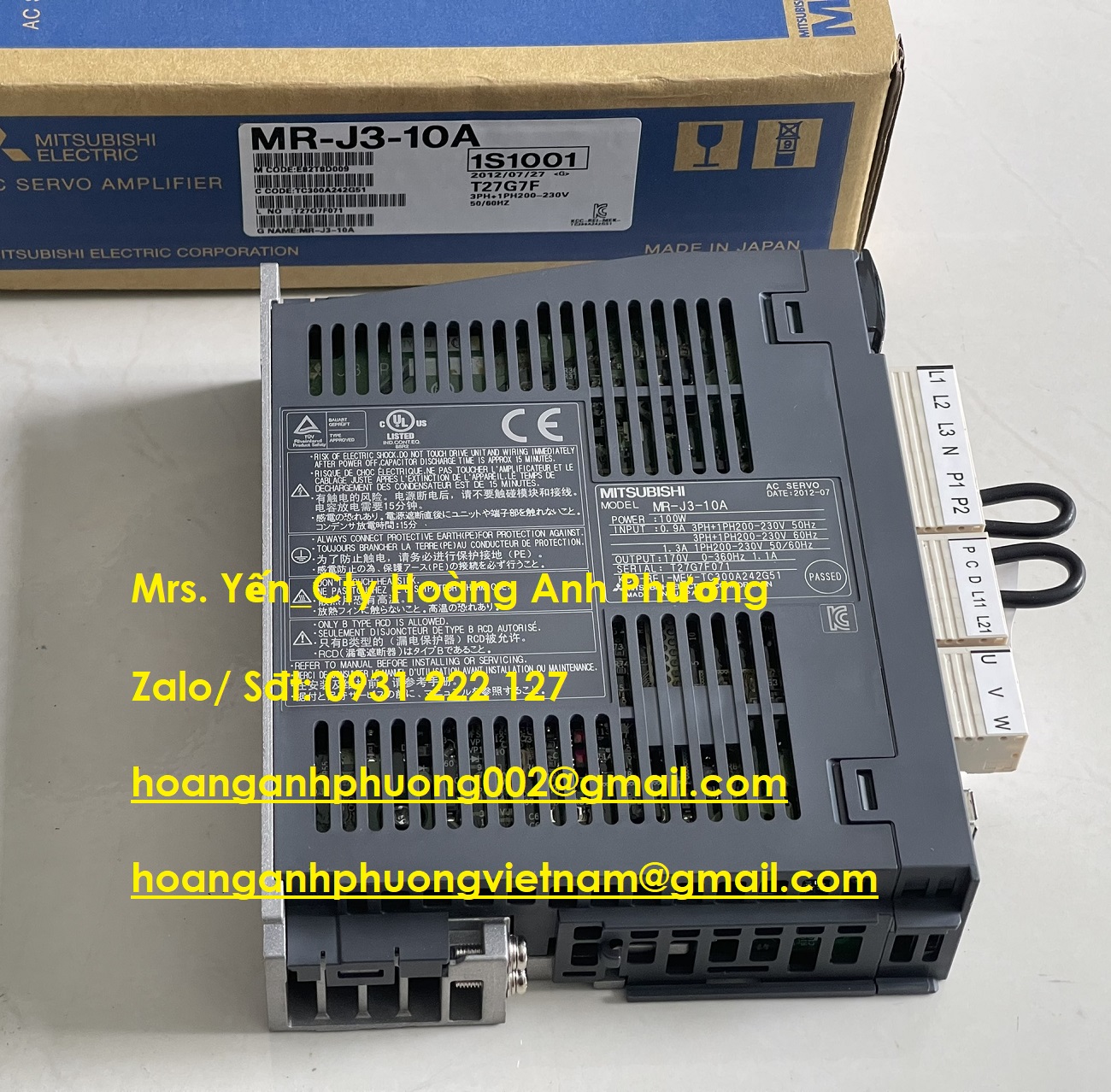 MR-J3-10A Mitsubishi, giá cạnh tranh nhập trực tiếp tại Bình Dương