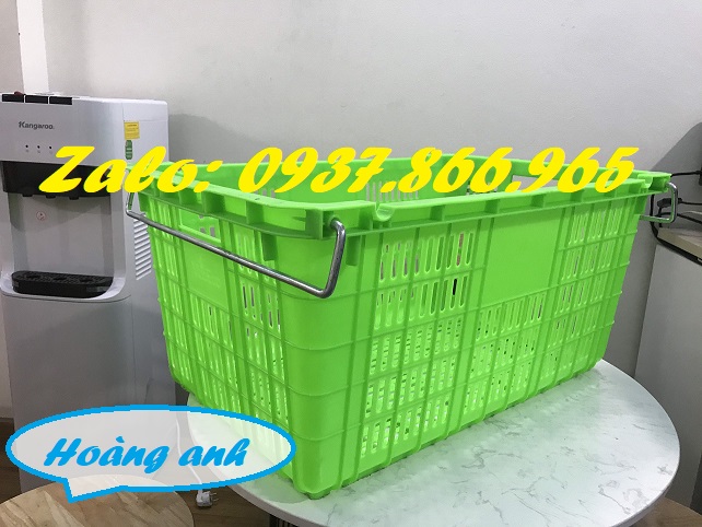 Tại đây bán sọt có quai sắt, sọt nhựa nguyên sinh, cung cấp sọt quai să