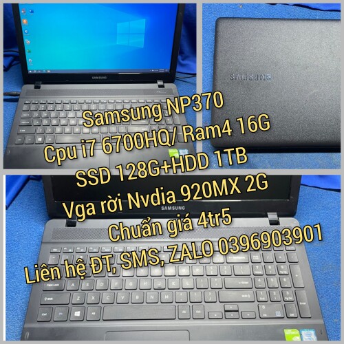 Laptop core i7 6th, Ram 4 16G, card rời 2G, màn 15.6 giá chỉ 4tr