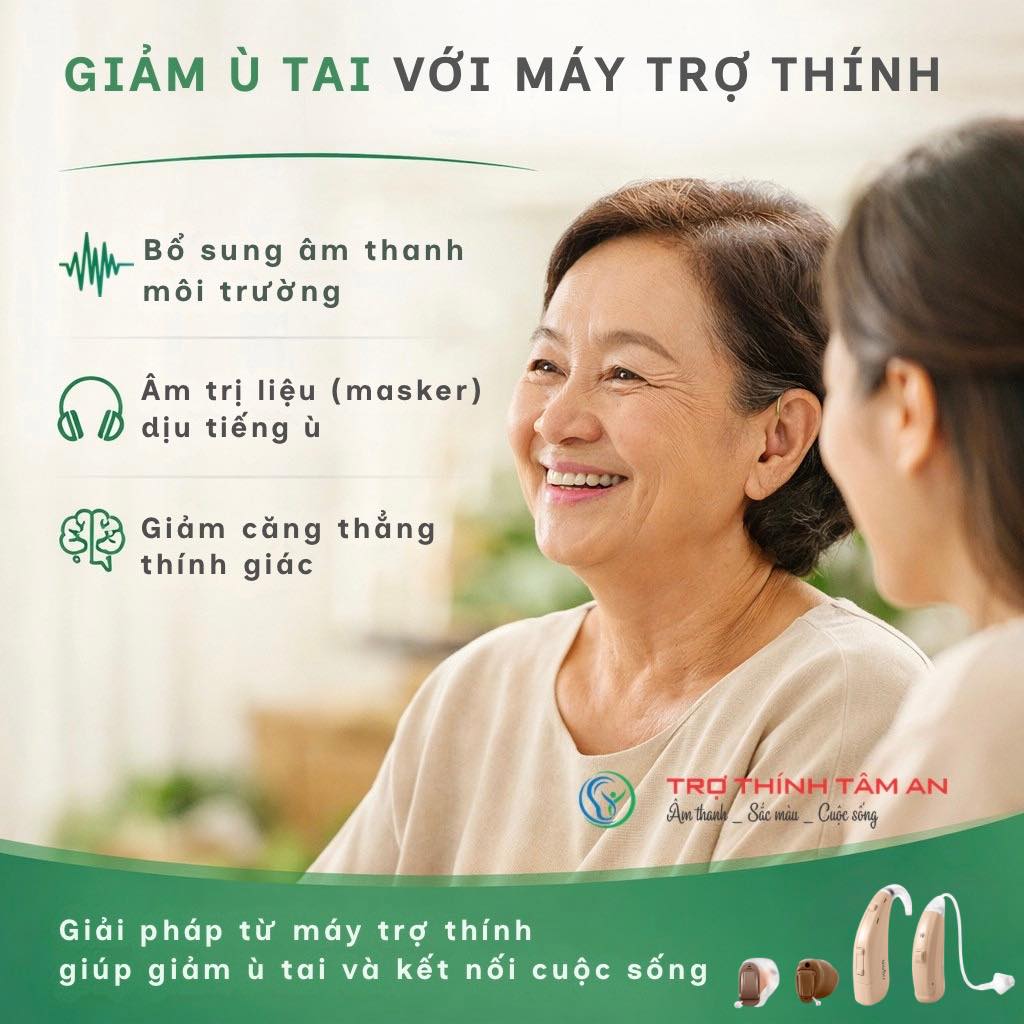 Nghe rõ hơn nhờ TRỢ THÍNH	tự động giảm tiếng ồn