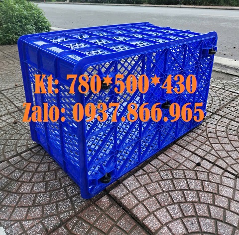 Sọt kéo hàng xưởng may, sọt rỗng có bánh xe dưới đáy, sọt nhựa 5 bá