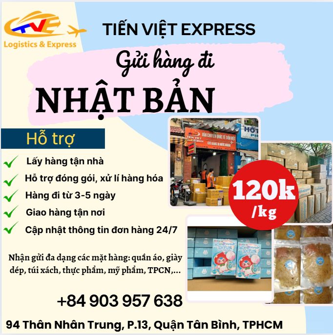 Gửi hàng đi Nhật Bản  - Tiến Việt Express