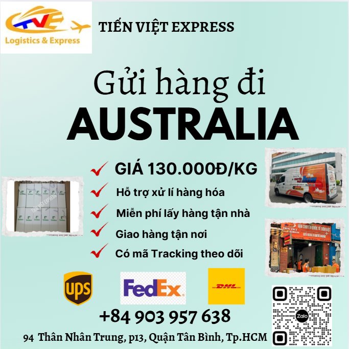 Gửi hàng đi Úc - Tiến Việt Express