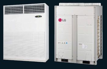 Lắp máy lạnh tủ đứng LG cho nhà xưởng