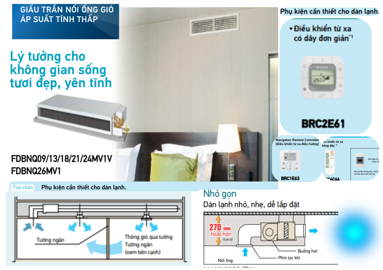 Máy lạnh giấu trần ống gió Daikin – Lựa chọn số 1 cho dự án lớn
