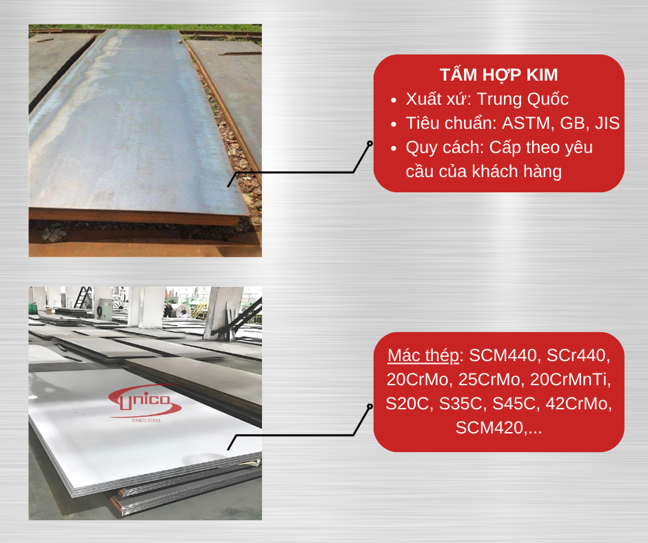 TẤM CACBON HỢP KIM - Unico Steel