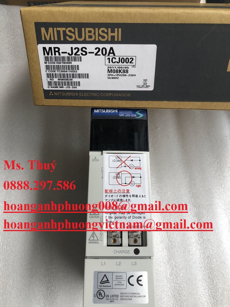 Bộ điều khiển Servo MR-J2S-20A Mitsubishi - Mới 100%
