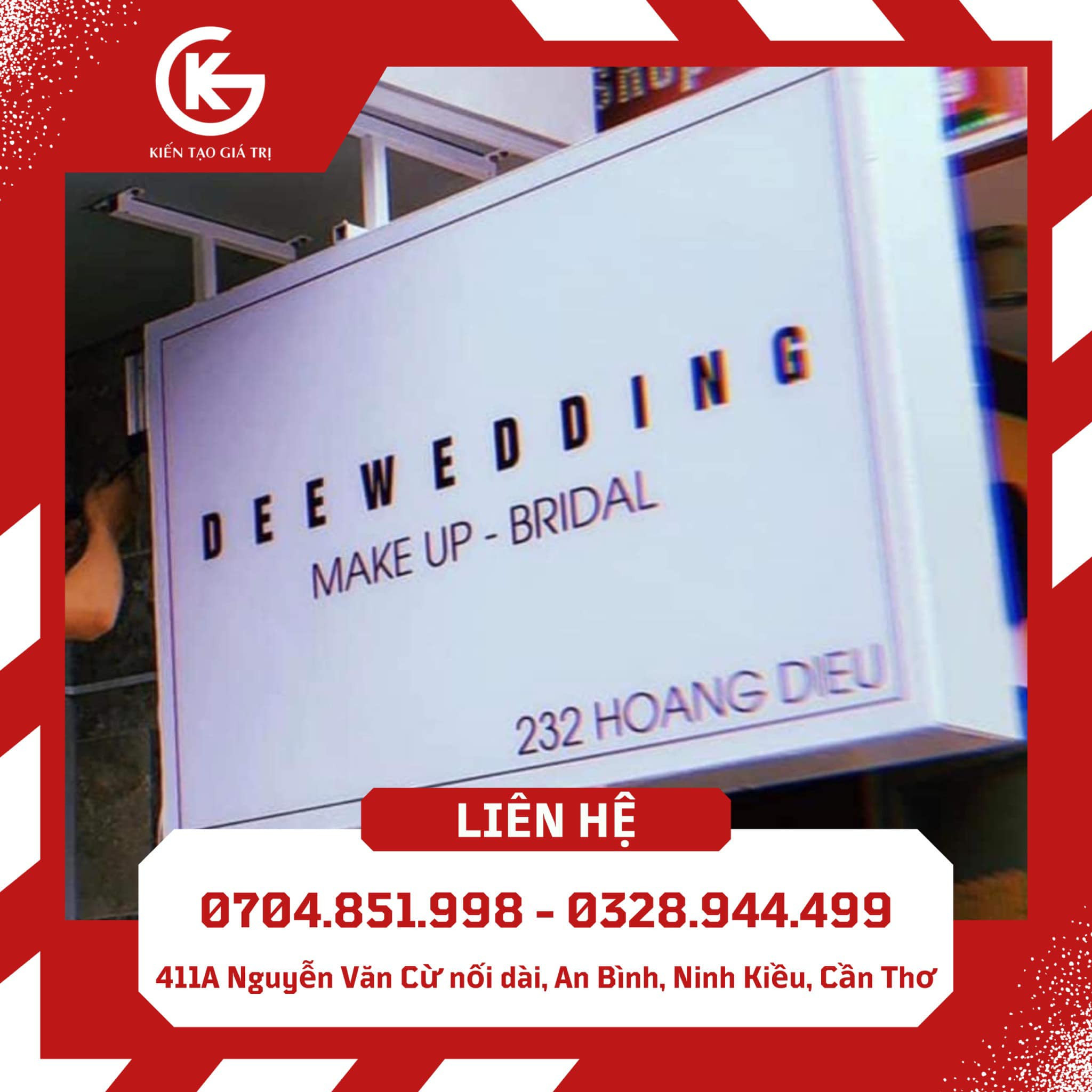 sản xuất hộp đèn và lắp đặt tại cần thơ