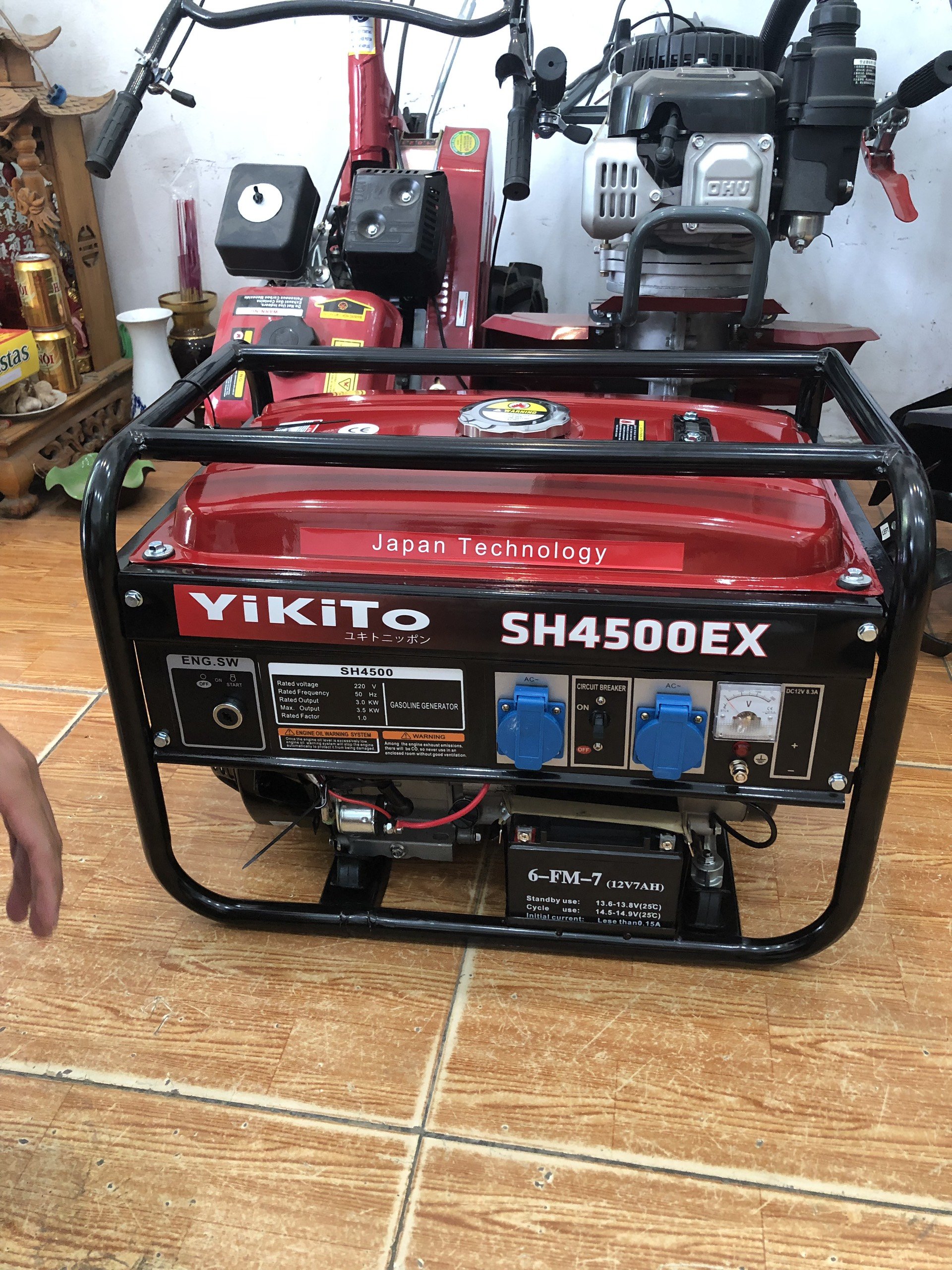 Máy Phát Điện Yikito nhật 3.5kw chạy 2 điều hòa gia đình