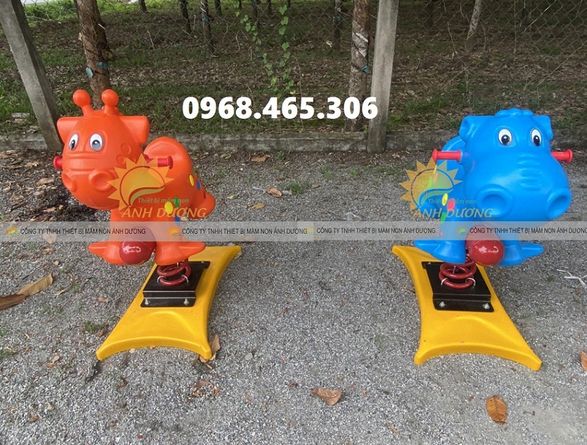 Thú nhún lò xo con voi, con ngựa, con hươu hàng nhập khẩu