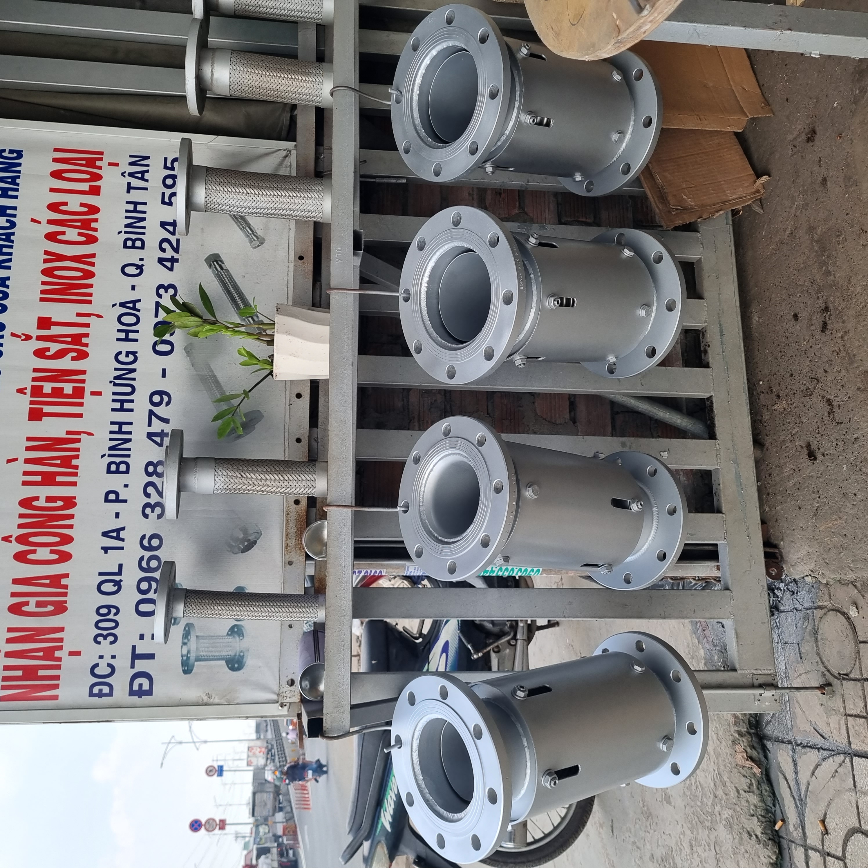 Khớp Nối Mềm Inox 304, Khớp chống rung inox, Khớp nối mềm inox mặt bích