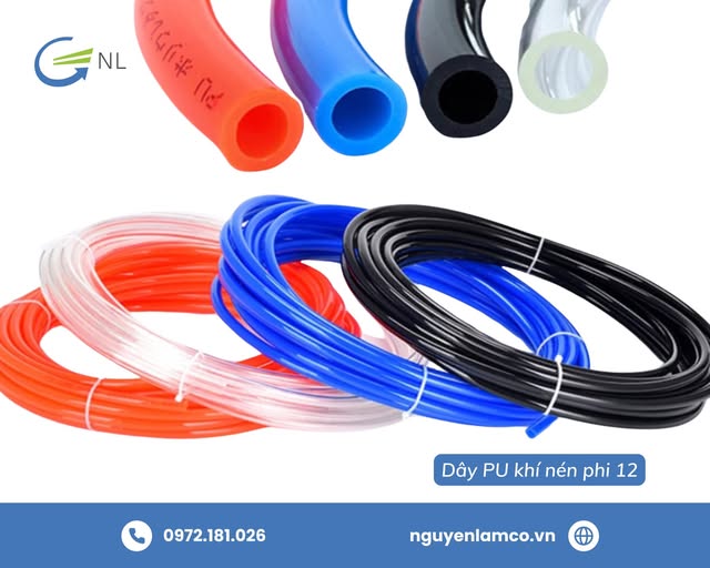 TỔNG ĐẠI LÝ PHÂN PHỐI DÂY PU KHÍ NÉN PHI 12 CHÍNH HÃNG, CHẤT LƯỢNG CAO