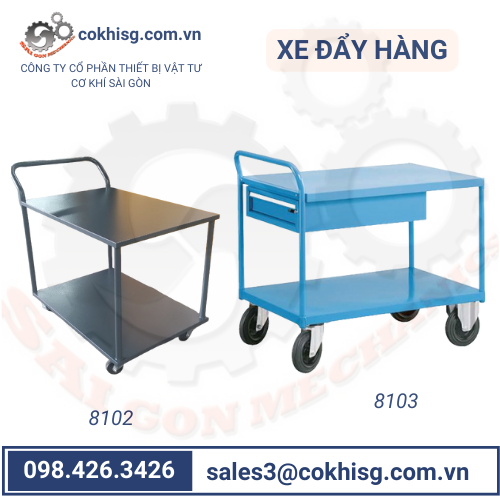 [CKSG] Xe đẩy hàng sơn tĩnh điện P.2 | Liên hệ để được tư vấn cụ thể