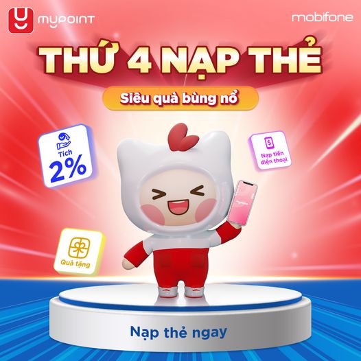 MyPoint: Nạp thẻ tích điểm – Rinh quà bùng nổ