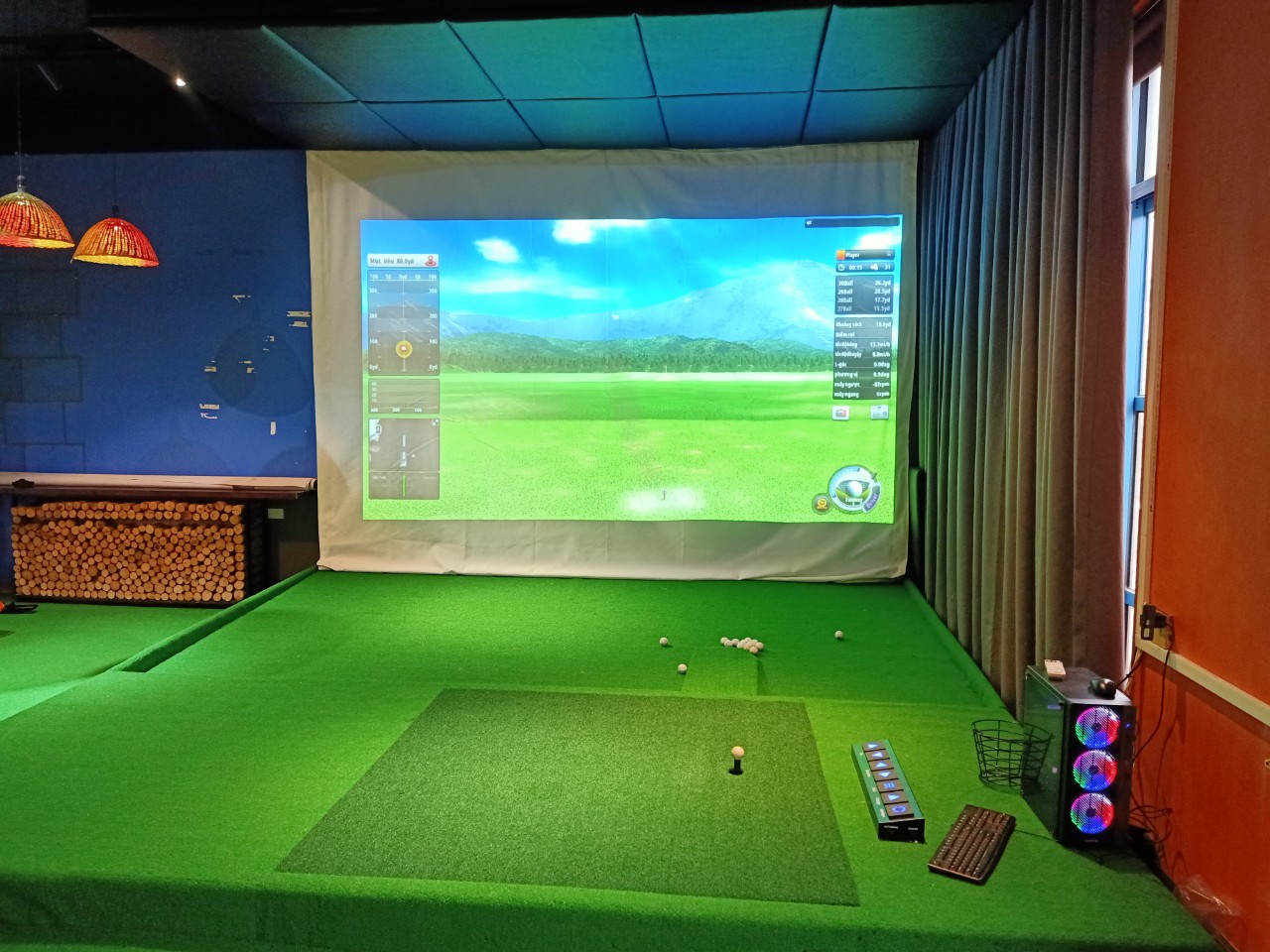 Bạt màn hình chơi golf 3d