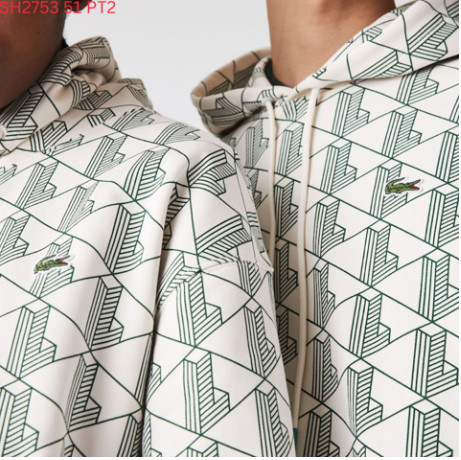 Áo Hoodie Kem Họa Tiết Xanh Lá #Lacoste - New - SH2753 51 PT2 - PB04