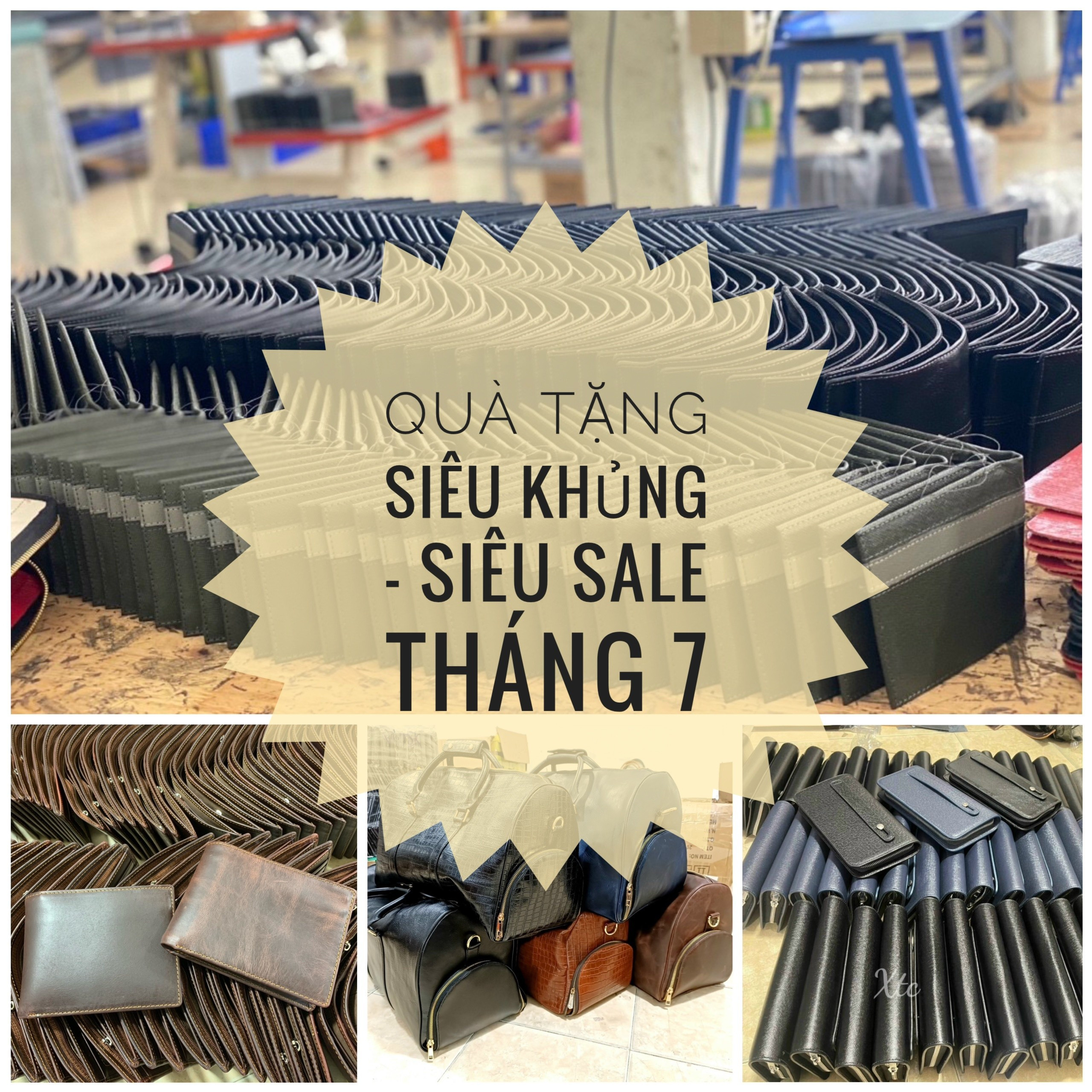 sale tưng bừng mua 1 tặng 2 tại xưởng sản xuất đồ da thật Trường Chinh