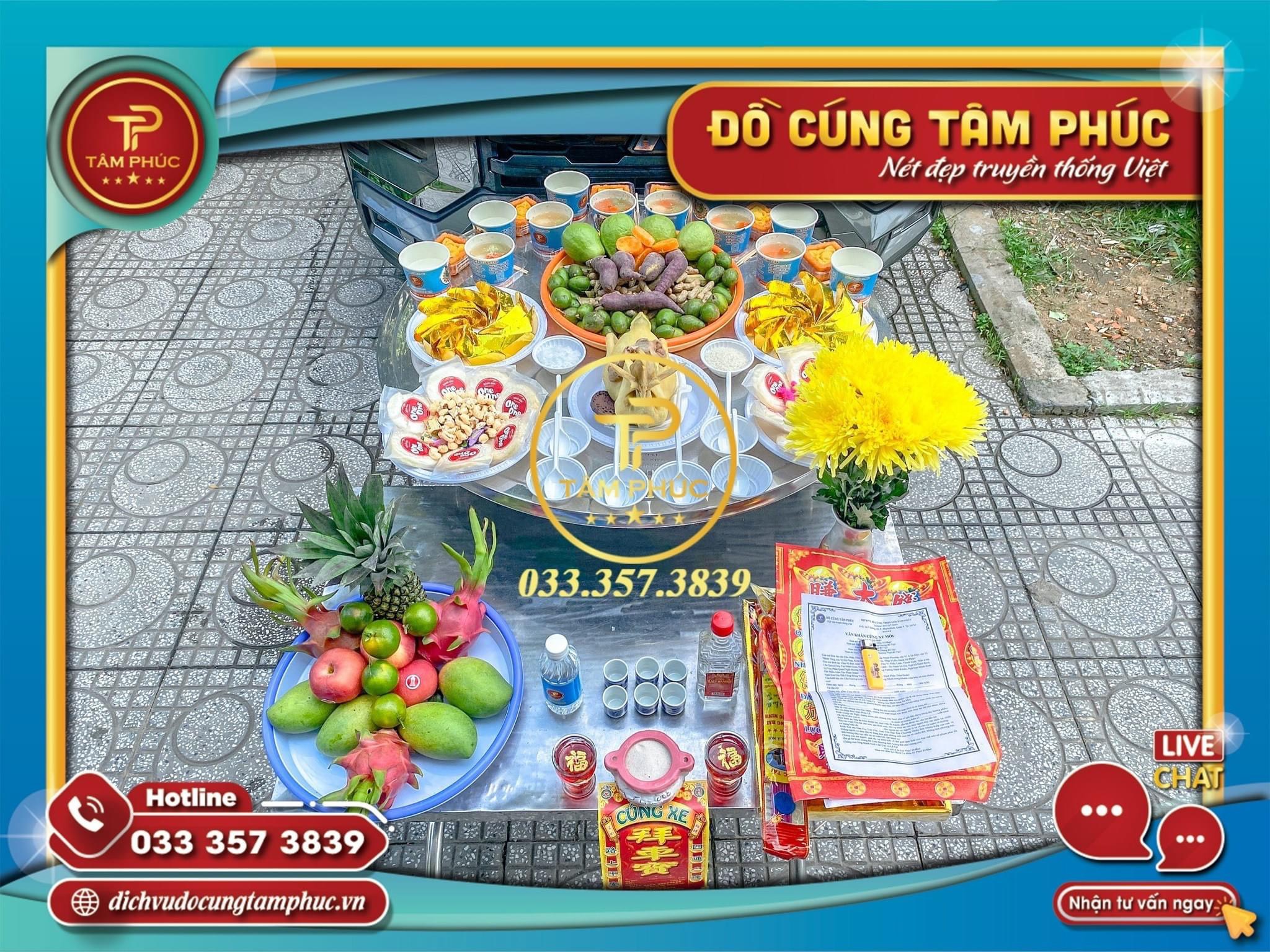 Mâm cúng Xe tại Cần Thơ