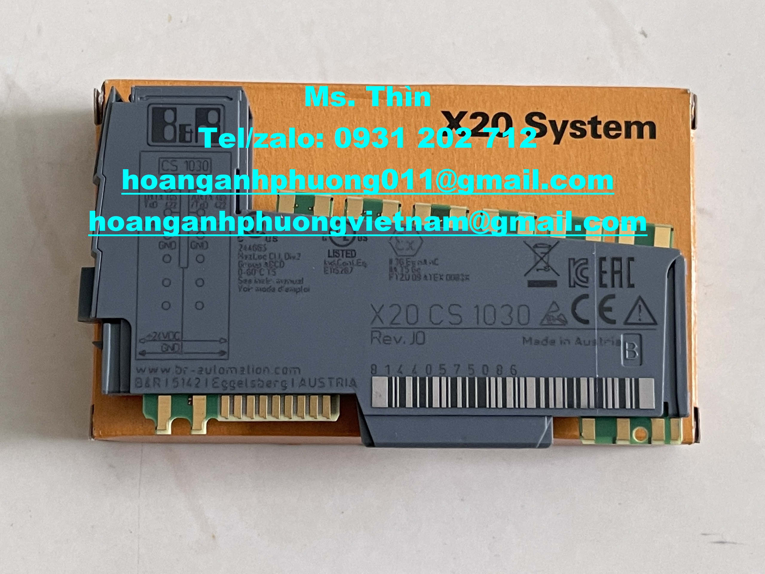Module X20CS1030 | hãng B&R | giá tốt | new 100% | chính hãng