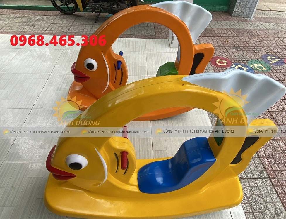 Bập bênh lò xo trẻ em, bập bênh sắt trẻ mầm non, bập bênh thiên nga