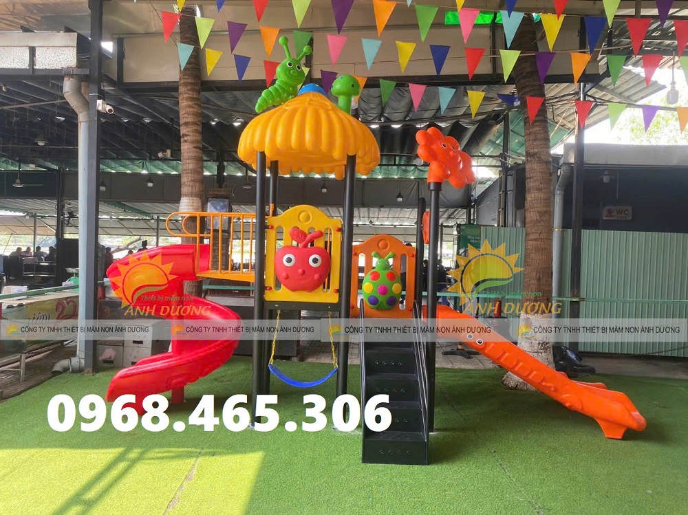 Cầu trượt trẻ em liên hoàn đa năng ngoài trời, bộ liên hoàn cầu trượt