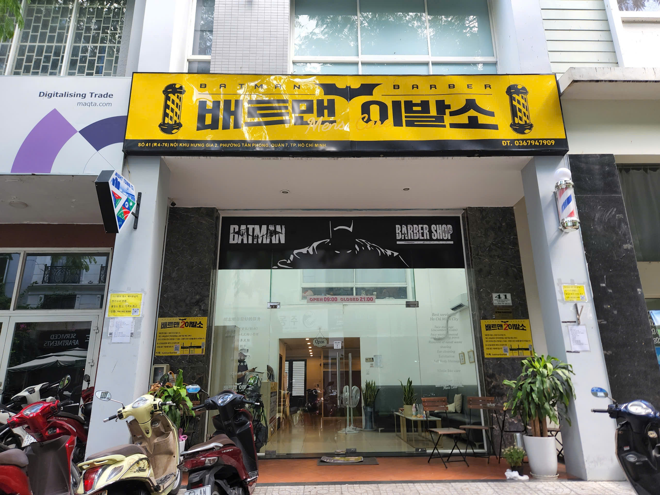 Batman Barbershop Hàn Trung Nhật Điểm Thư Giãn Của Du Khách