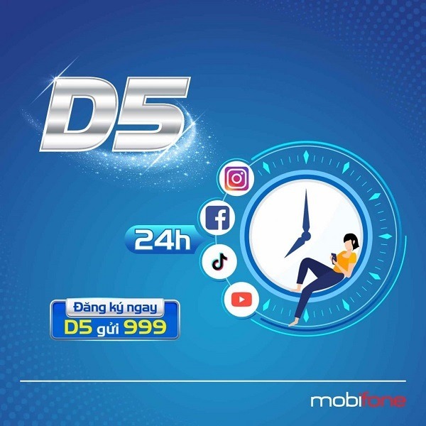 Gói cước D5 MobiFone - Tiếp tục Online với mức giá siêu tiết kiệm