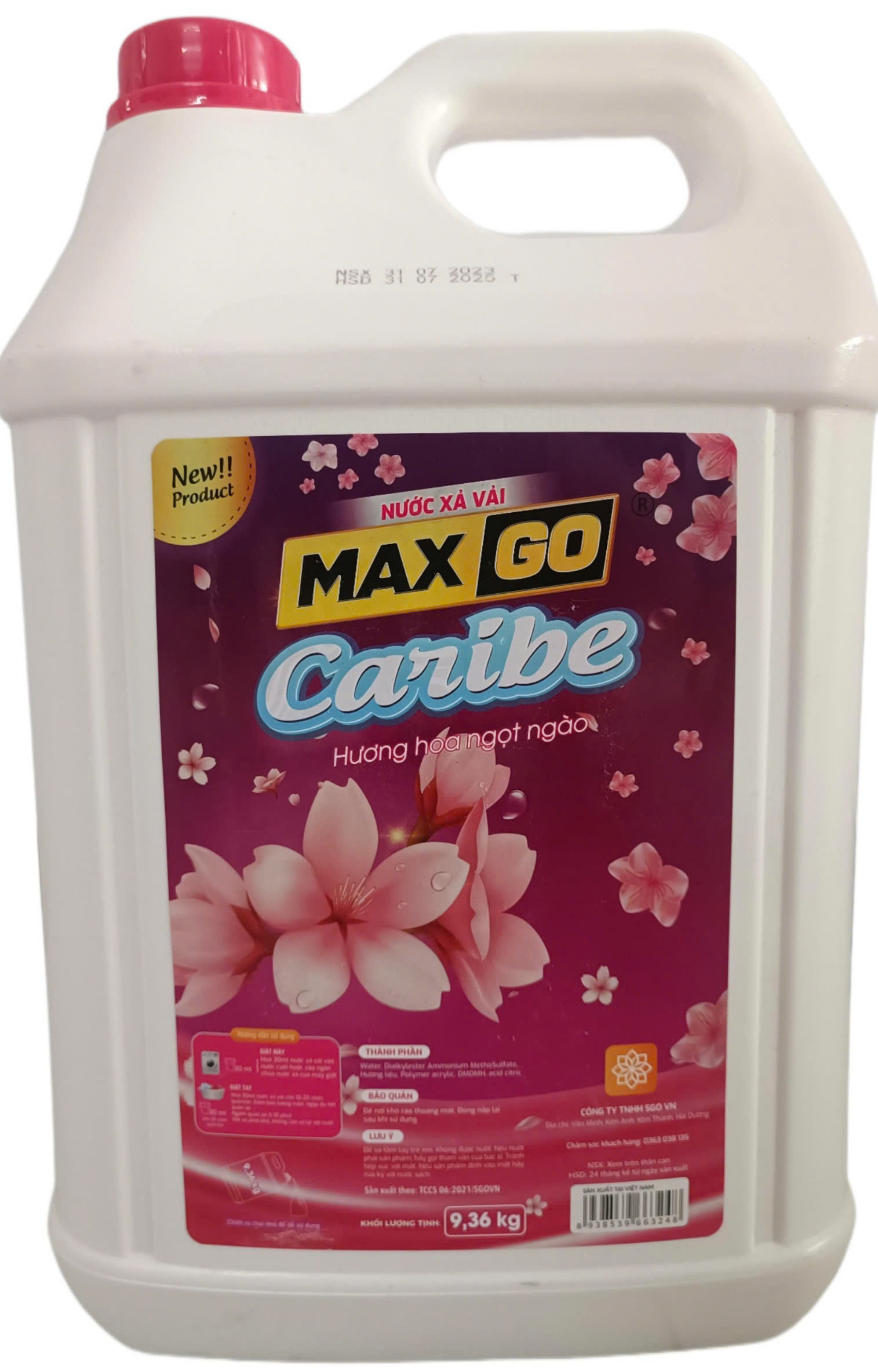 Nước xả thơm và lưu hương sau sấy, làm mềm vải tạo cảm giác dễ chịu