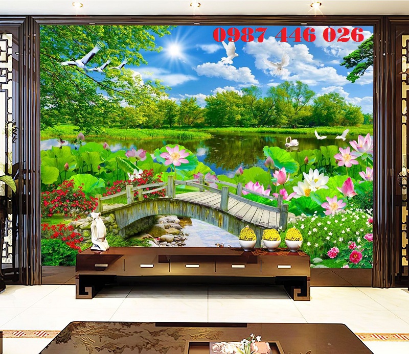 Tranh gạch men tường thiên nhiên HP69922