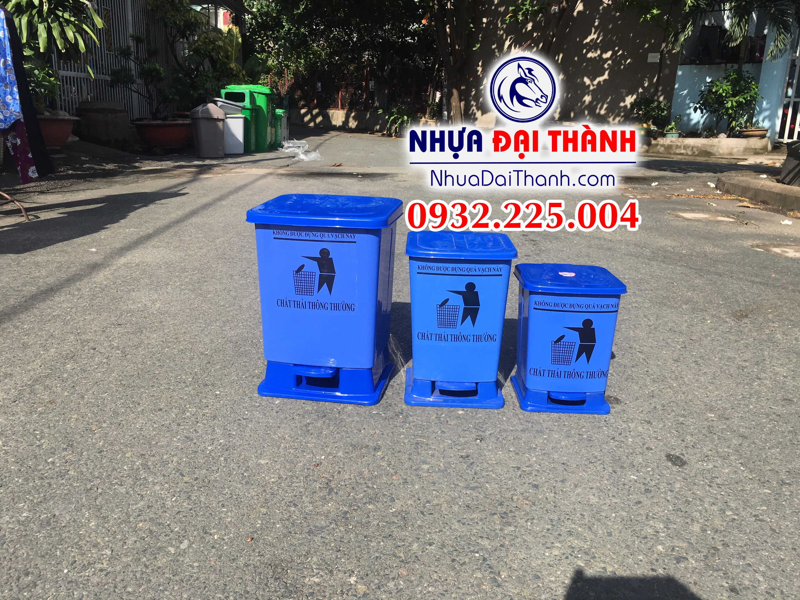 Thùng rác y tế đạp chân tiện dụng-Nhựa Đại Thành