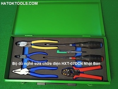 Bộ đồ nghề sửa chữa điện 7 chi tiết HXT-07ĐCN Nhật Bản
