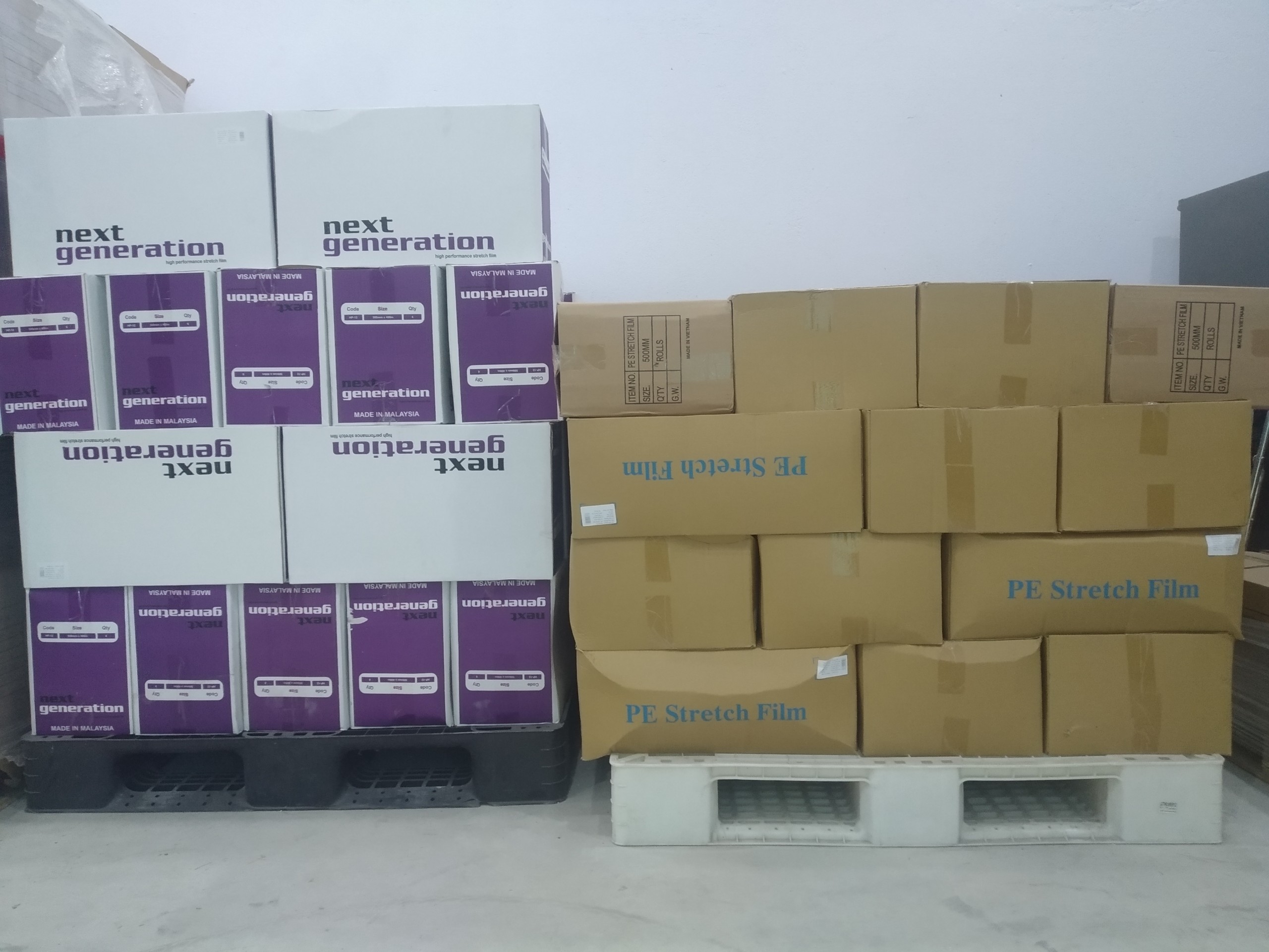 Màng co bọc hàng, PE quấn hàng