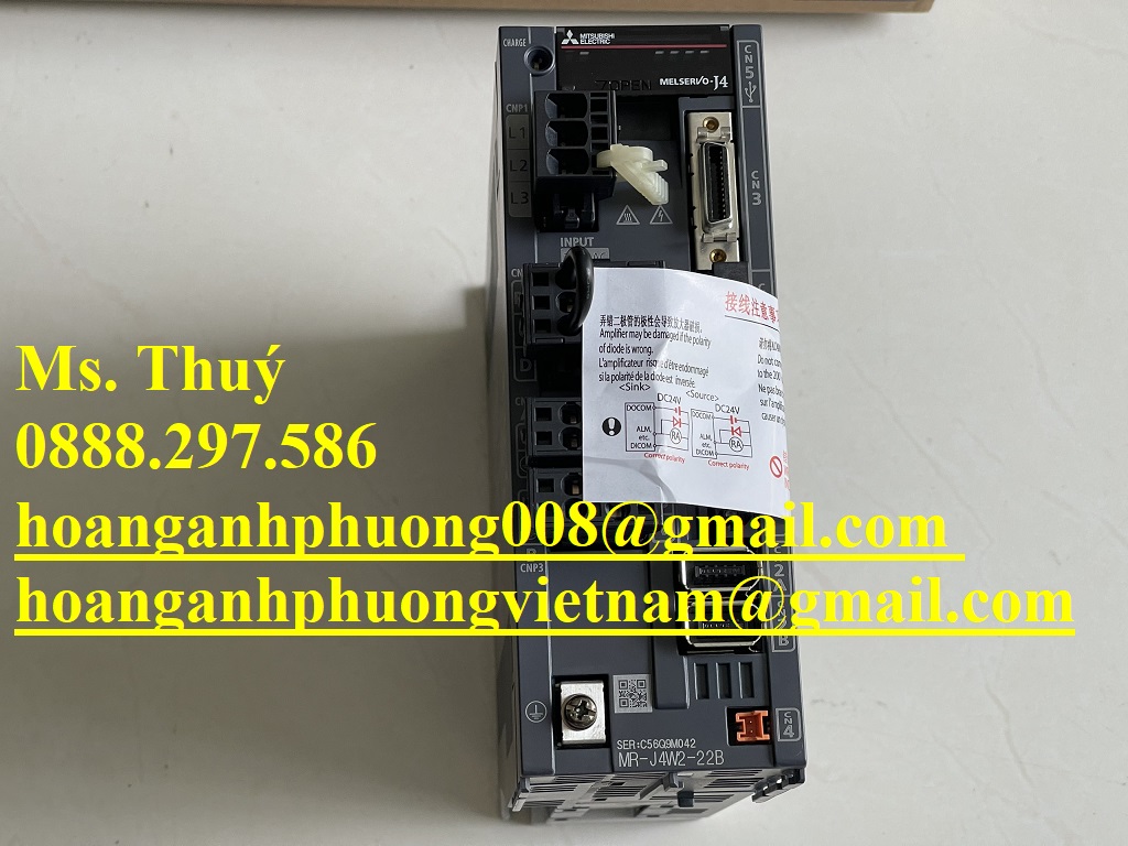 Mitsubishi MR-J4W2-22B - Bộ điều khiển động cơ - Chính hãng