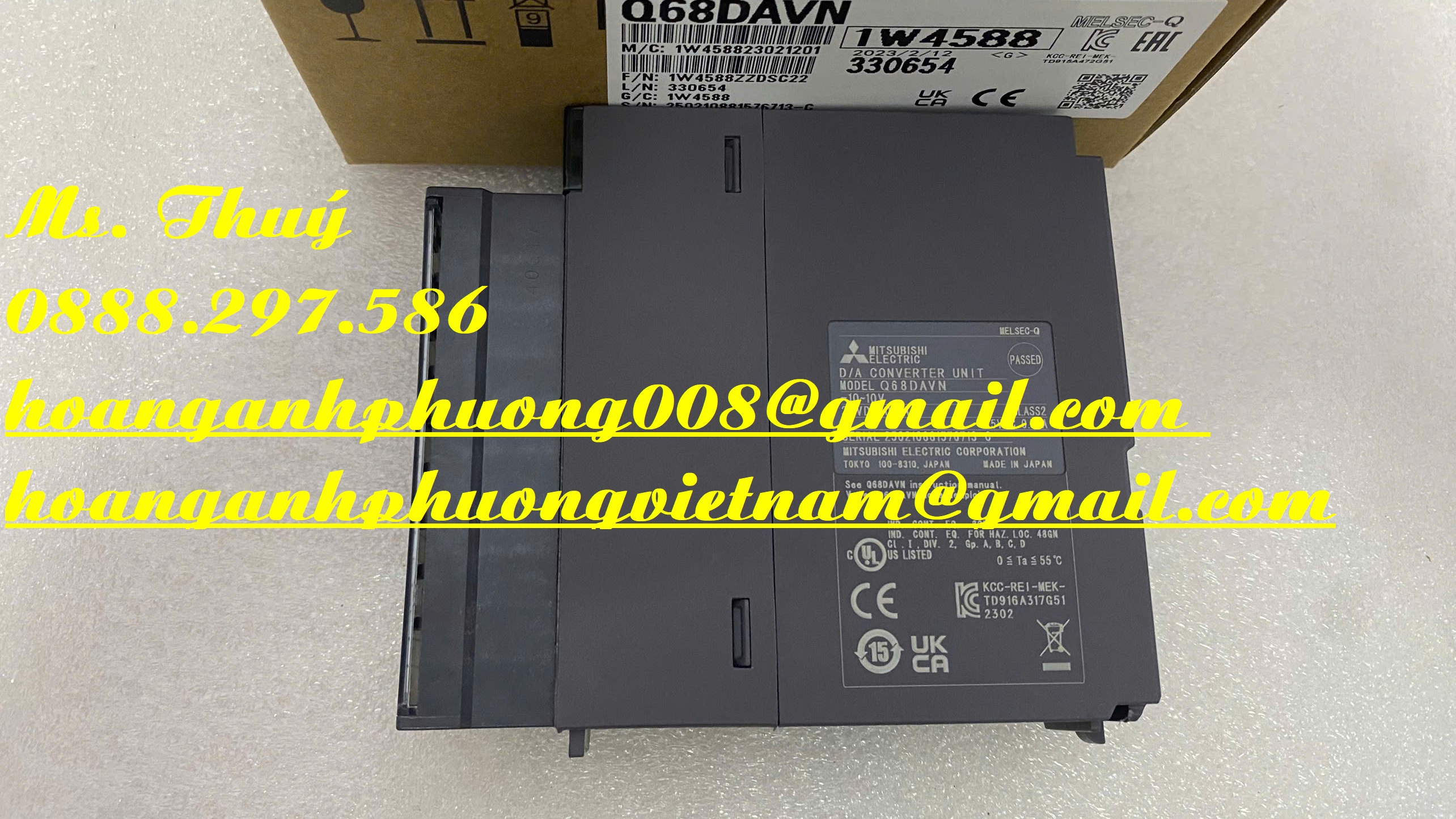 Module dòng Q - Mitsubishi Q68DAVN - Hàng chuẩn nhập khẩu