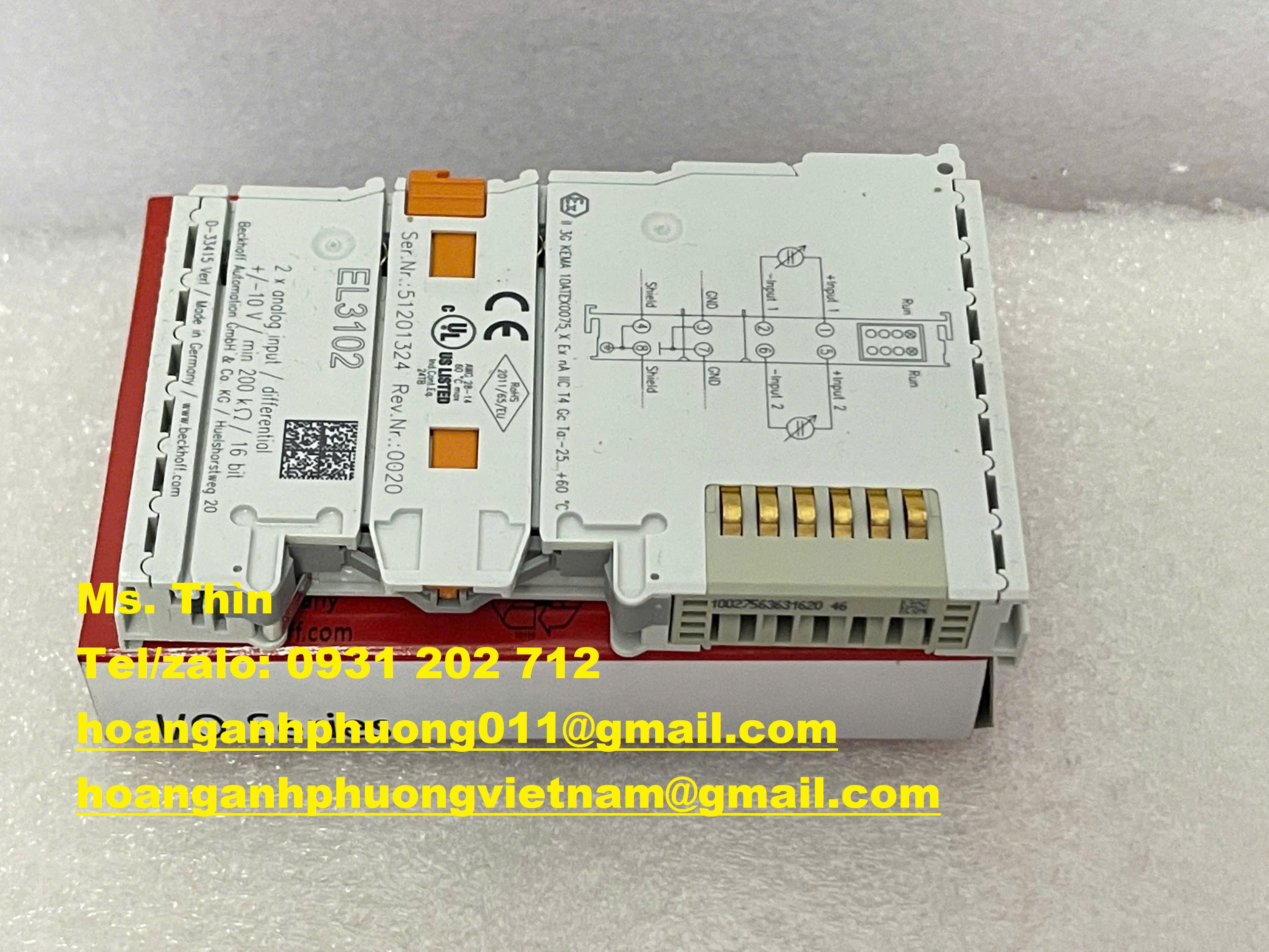 Mô đun EL3102 - hàng Beckhoff giá tốt - miễn phí giá tốt