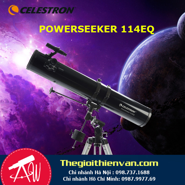 Kính thiên văn phản xạ Celestron PowerSeeker 114f900 EQ