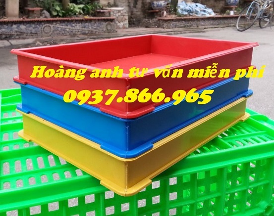 Khay nhựa hình chữ nhật, thùng nhựa, hộp nhựa