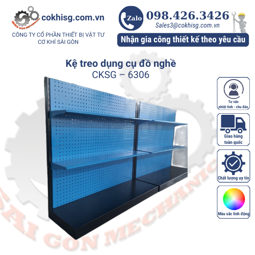 Kệ treo dụng cụ đồ nghề_cksg 6306| TBVT Cơ Khí Sài Gòn